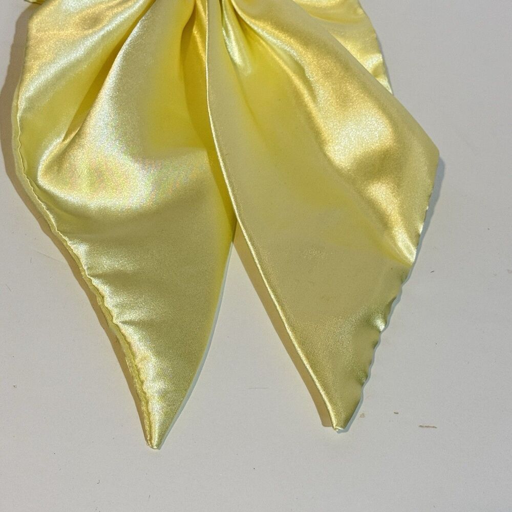 Large Satin Bow Barrettes Women Ribbon Hair Clips Hairpins for Styling Yellow - Picture 12 of 16